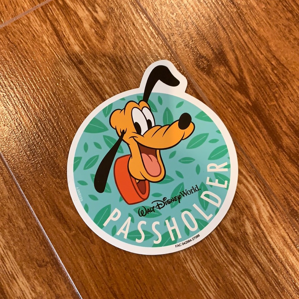 Disney PASSHOLDER Pluto magnet NEW
